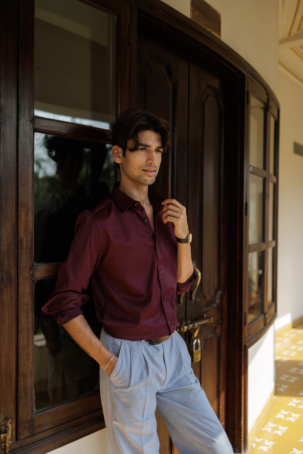 LuxeWine Shirt For Men