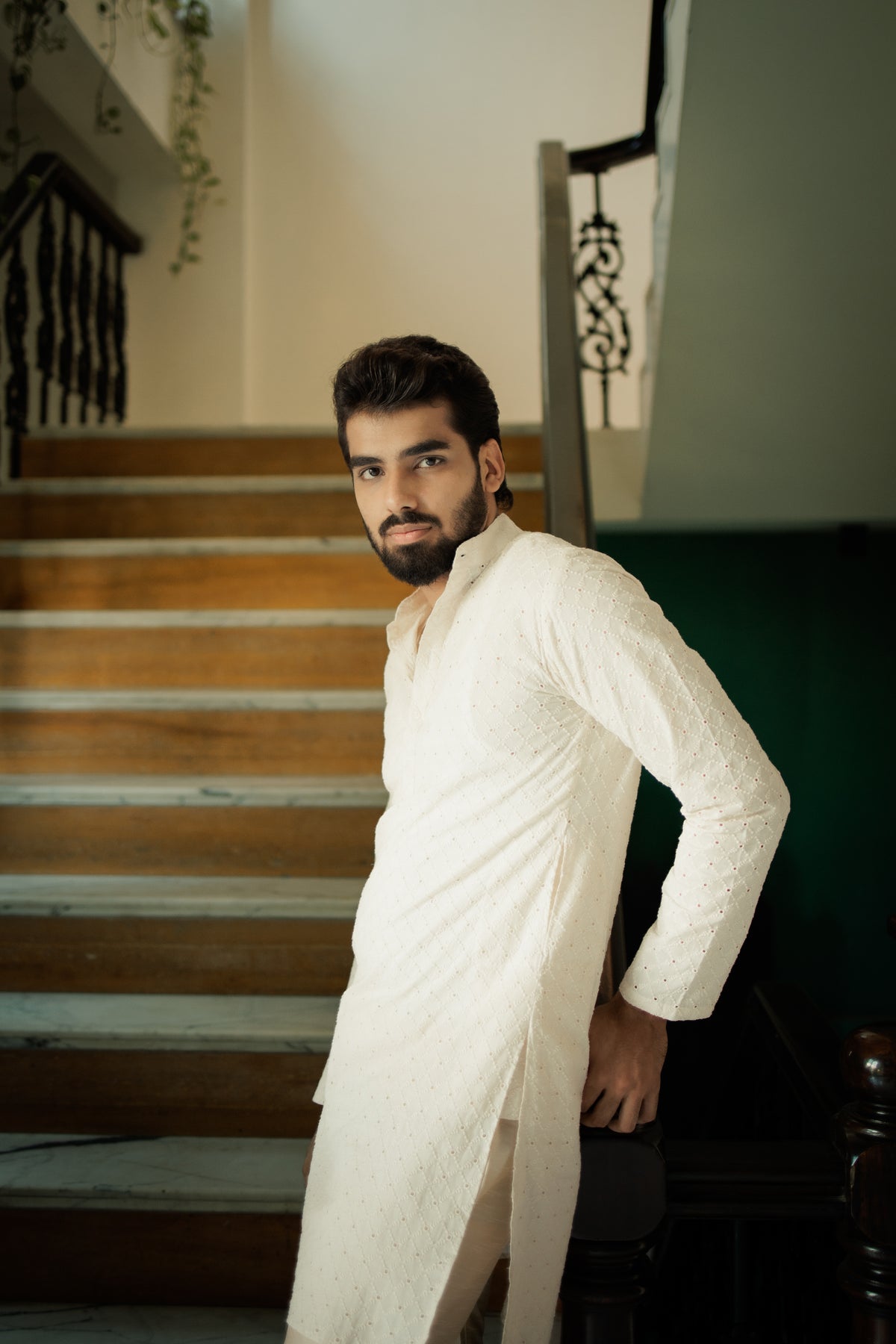 OffWhite Ganganagery Kurta