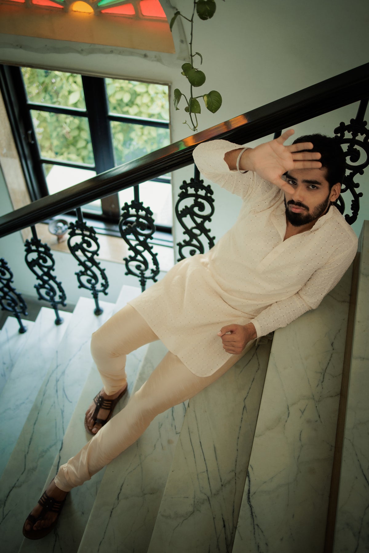 OffWhite Ganganagery Kurta