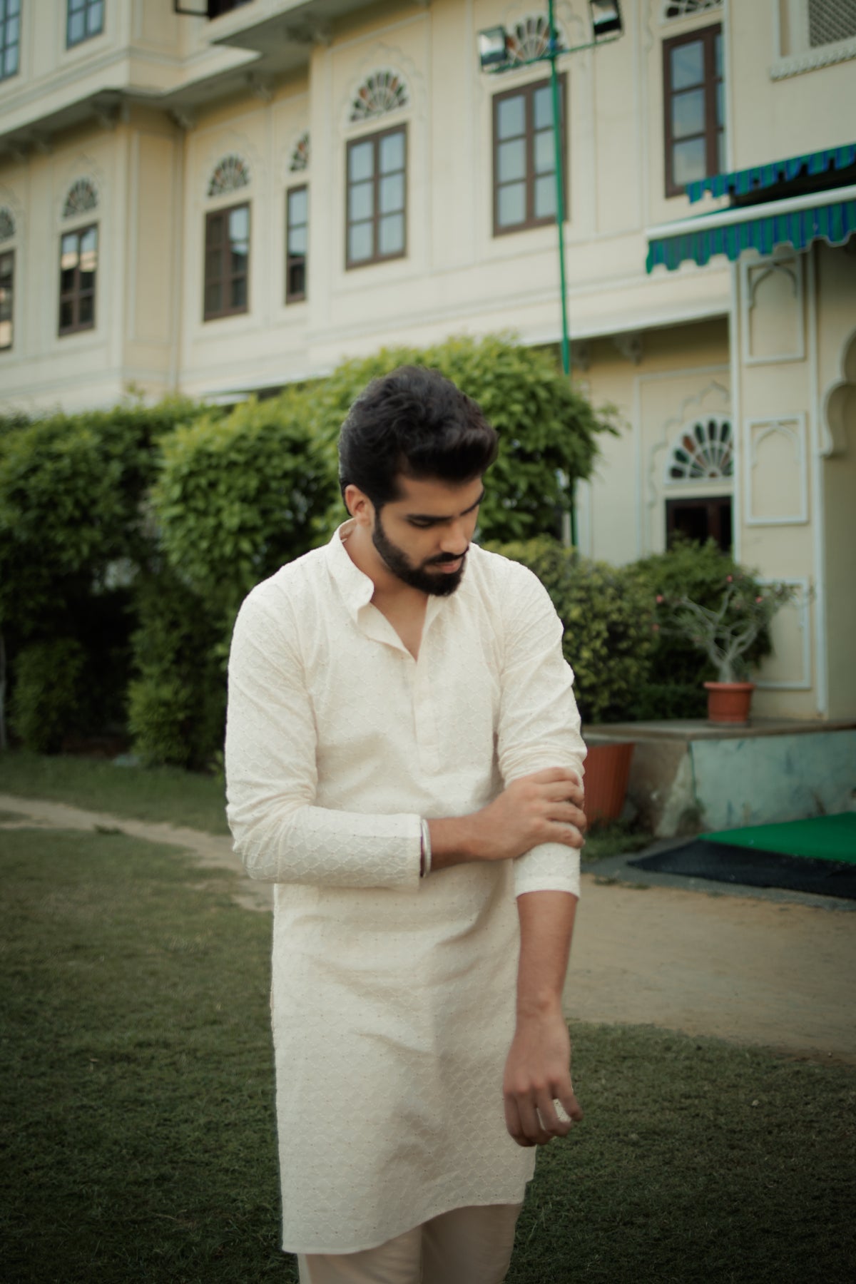 OffWhite Ganganagery Kurta