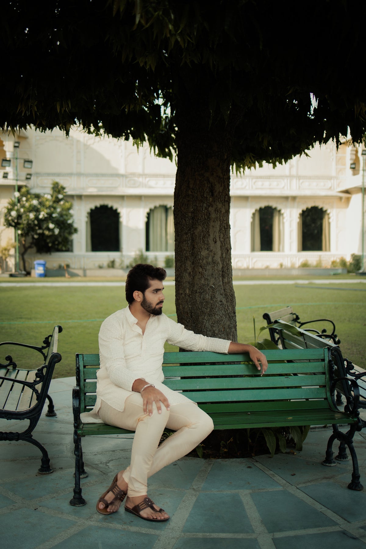 OffWhite Ganganagery Kurta