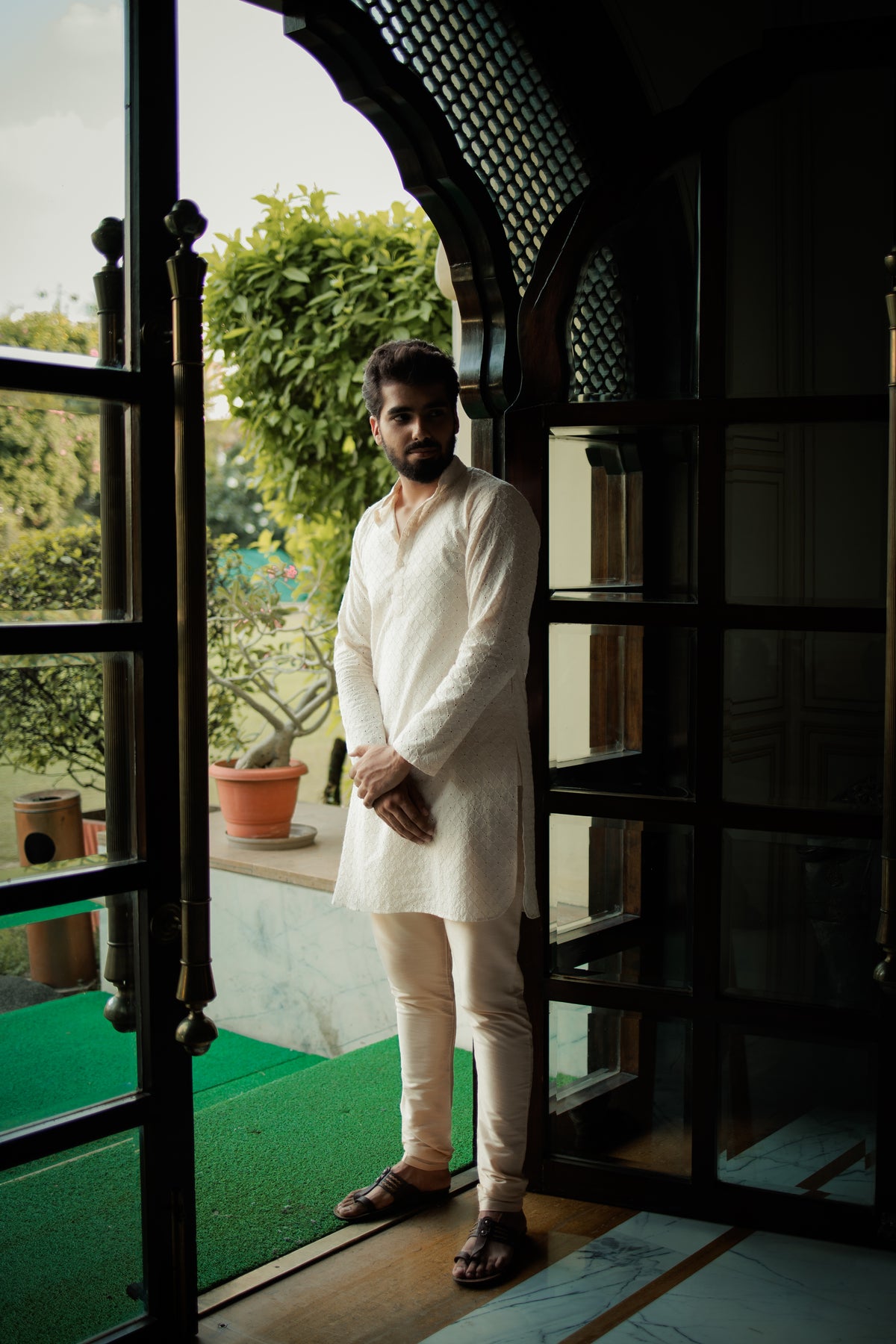 OffWhite Ganganagery Kurta