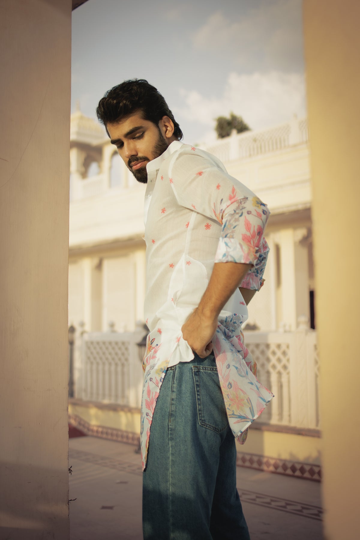 Floral Bagh Ganganagery Kurta