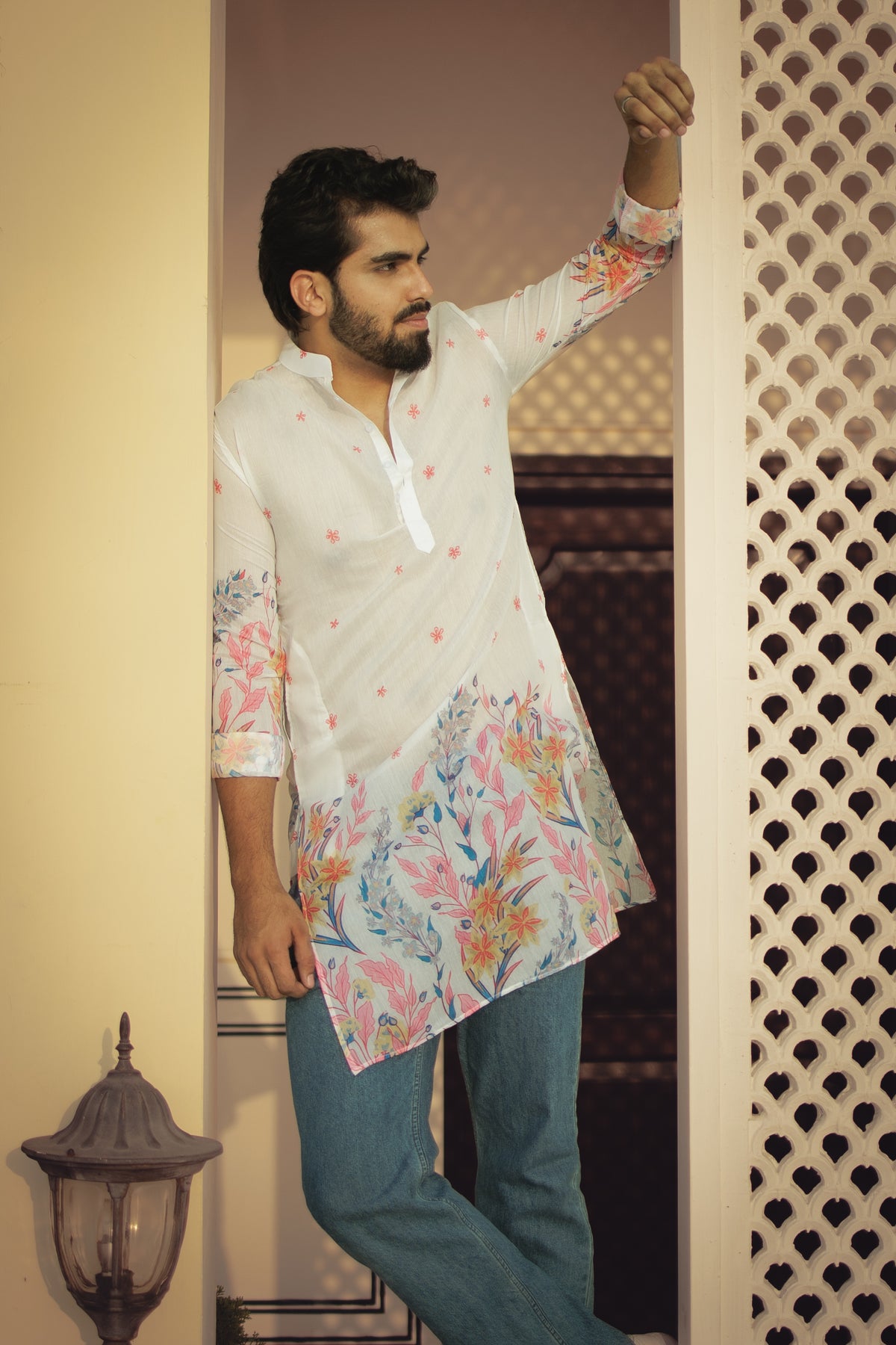 Floral Bagh Ganganagery Kurta