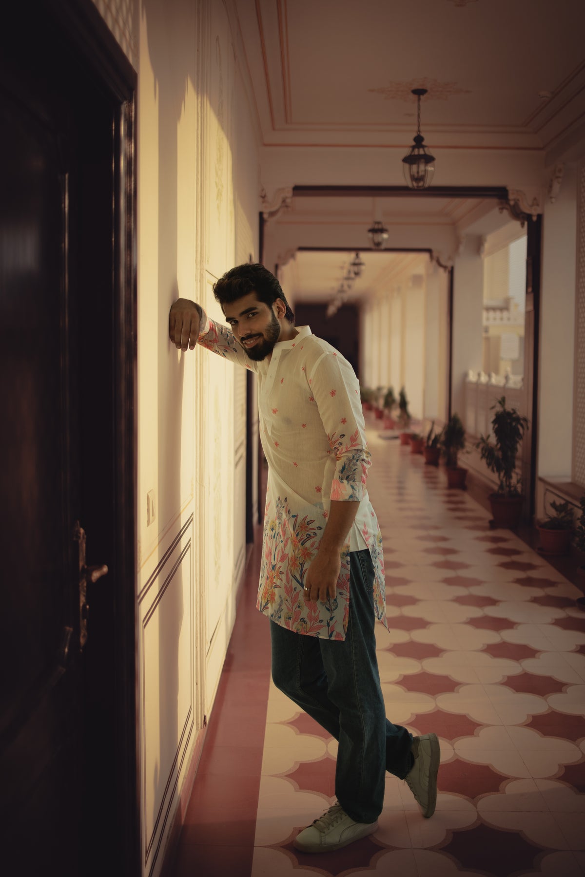 Floral Bagh Ganganagery Kurta