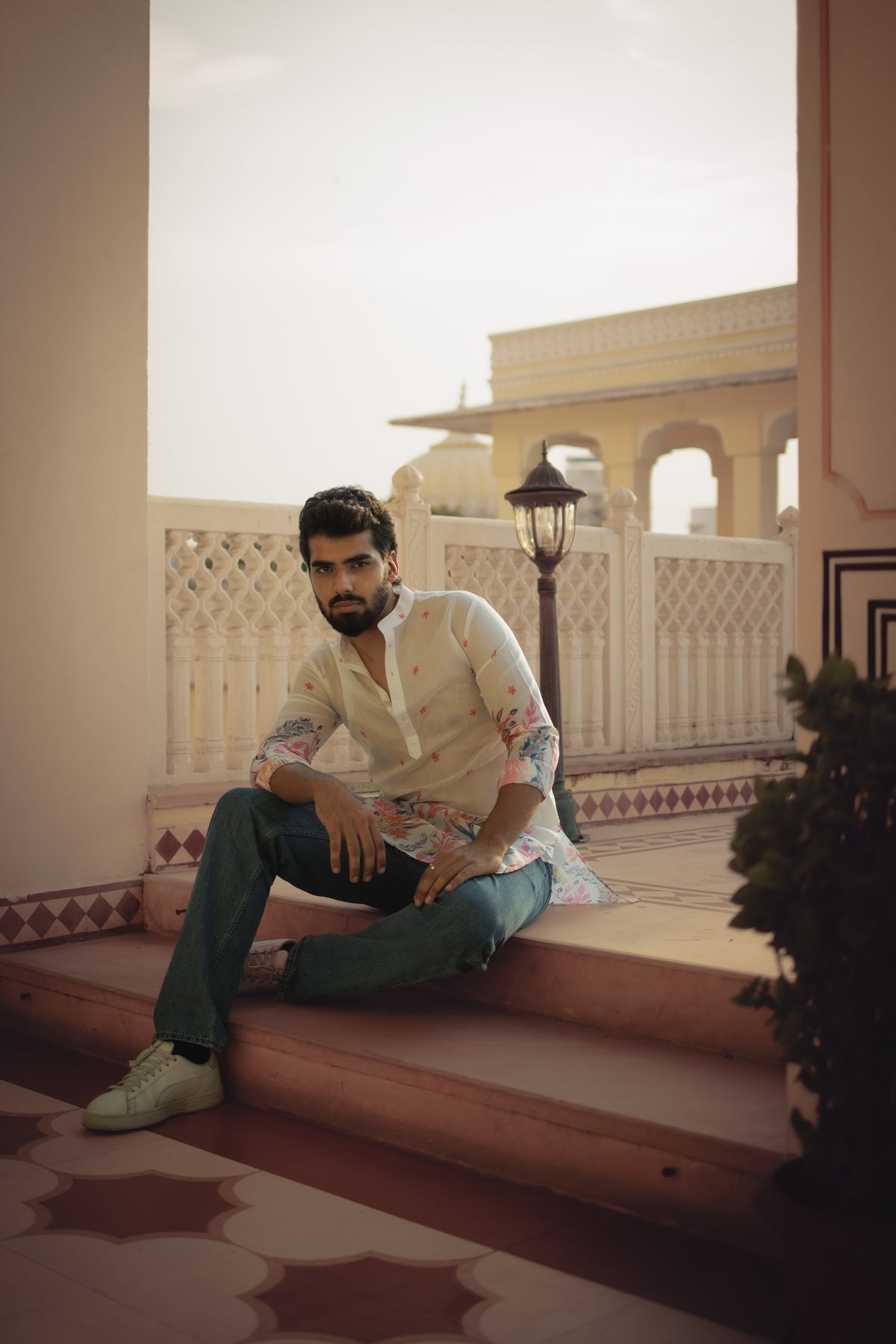 Floral Bagh Ganganagery Kurta