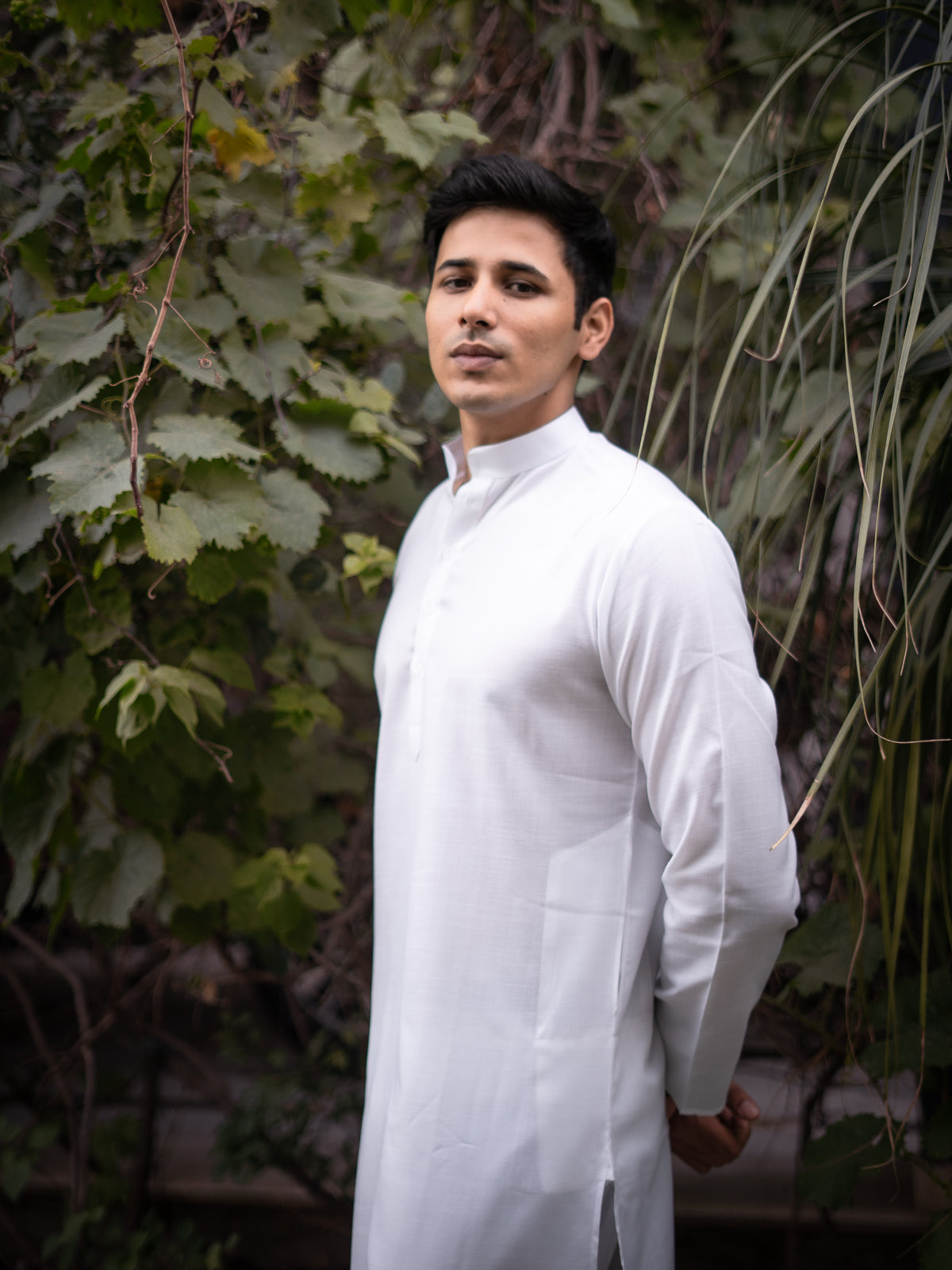 White kurta Pyjama Set For Men