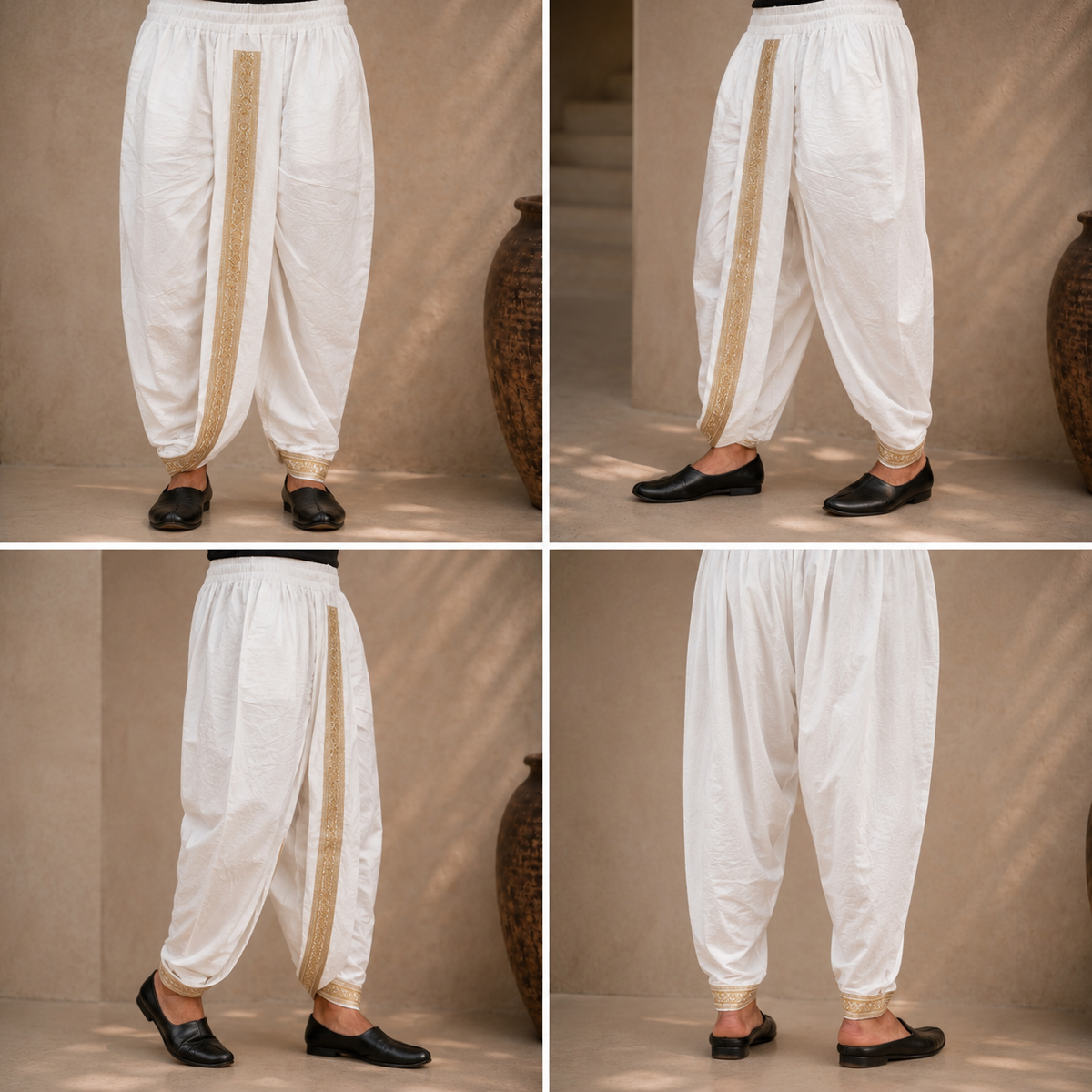 hitch Classic White Dhoti