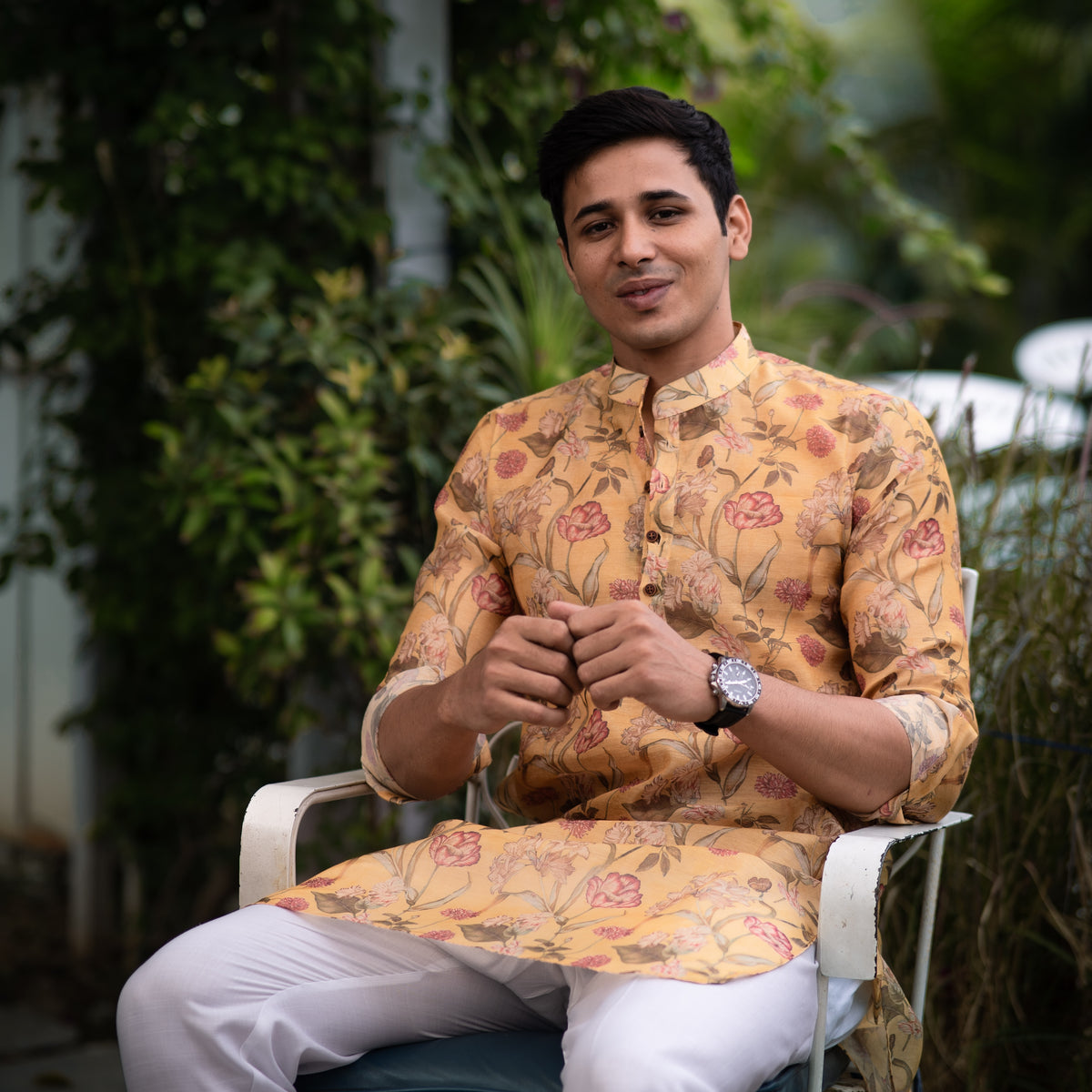 Jardin Royal Silk Kurta