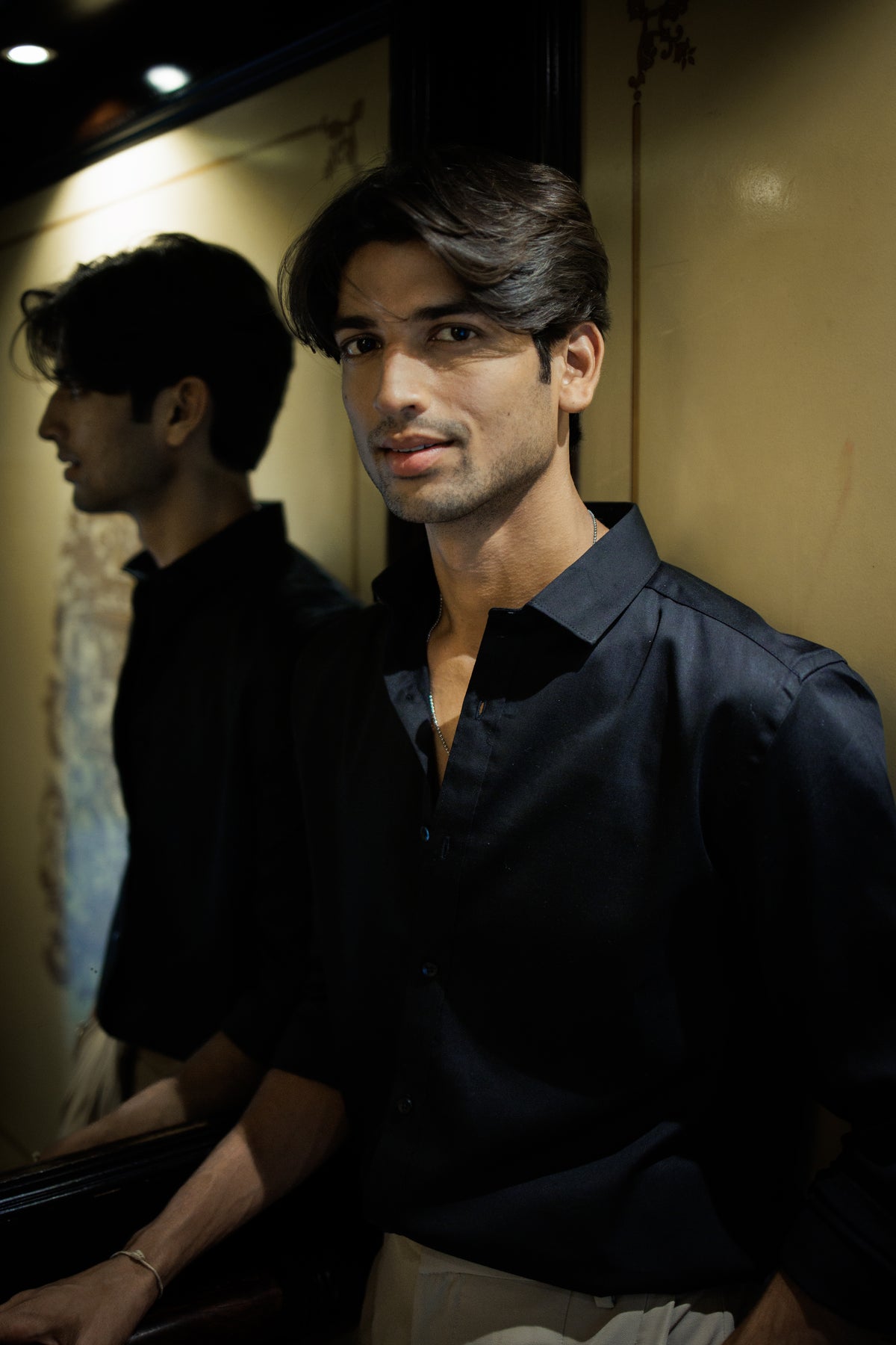 LuxeBlack Shirt For Men